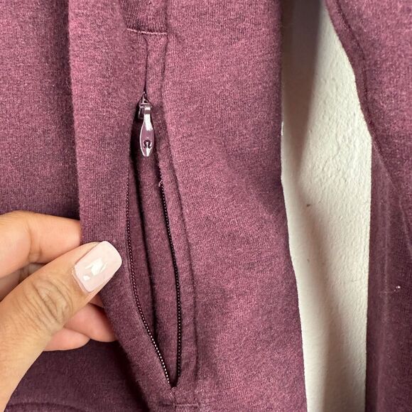 Lululemon Turtleneck Sweater Size‎ 6 Pullover Zip Pocket Size 6 Bordeaux - Picture 7 of 11